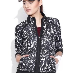 adidas Women's Monochrome Graphic Bomber Jacket